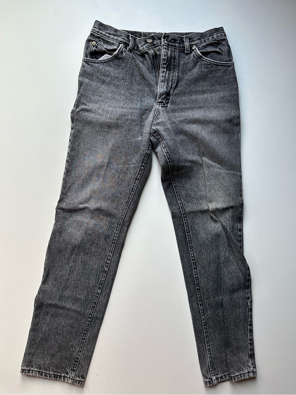 Vintage 80s Riders by Lee Men's Slim Straight Jeans in Faded Black